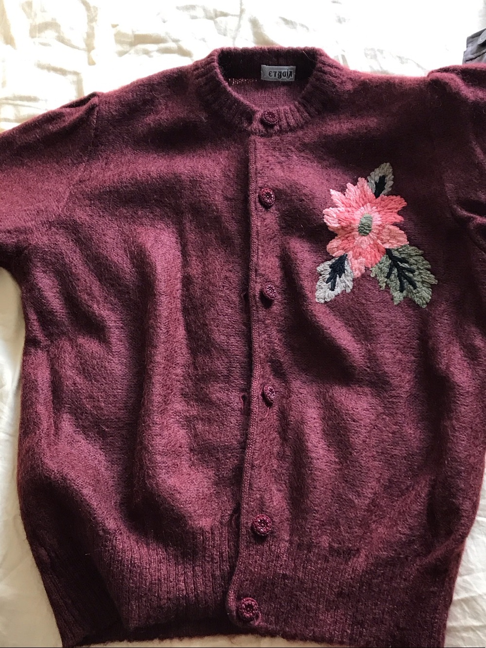Burgundy Etygia Mohair Sweater